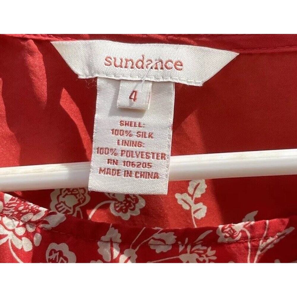 Multicolored Short Sleeve Patterned Silk Tunic Dr… - image 4